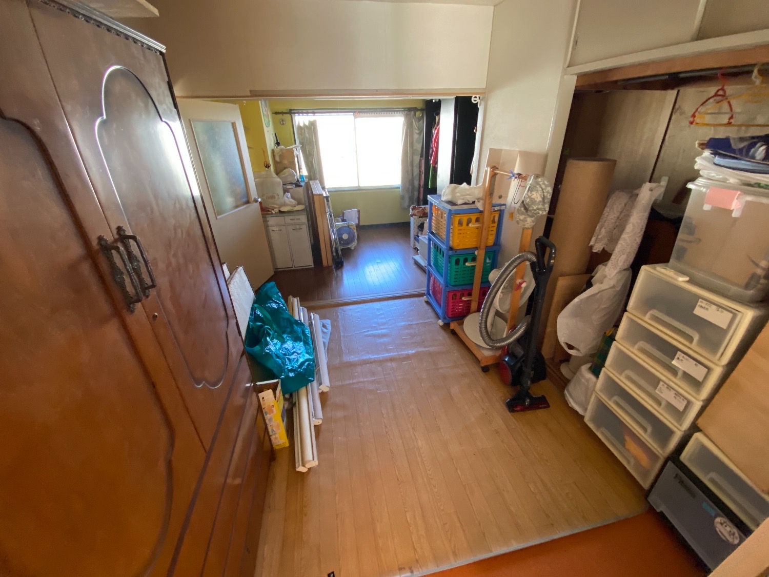 千葉県流山市前ヶ崎_残置物撤去_不動産売却_マンション_4LDK_和室3_作業前