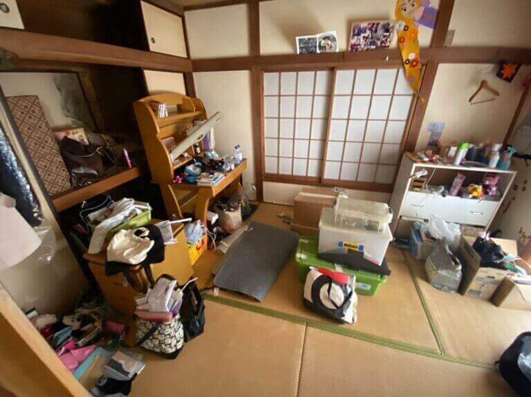 千葉県_松戸市_古ケ崎_遺品整理_一軒家_3LDK_居室_作業前