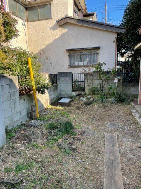 千葉県_草加市_残置物撤去_庭_作業後