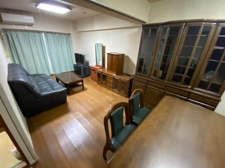 千葉県_野田市_残置物撤去_マンション_2LDK_リビング_作業前