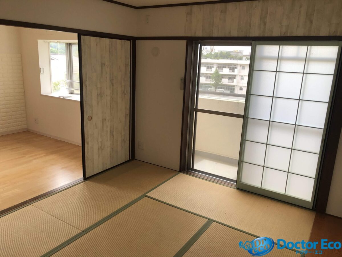 神奈川県_横浜市_緑区_霧ヶ丘_残置物撤去_引っ越し_退去時_不用品回収_団地_4LDK_和室_作業後