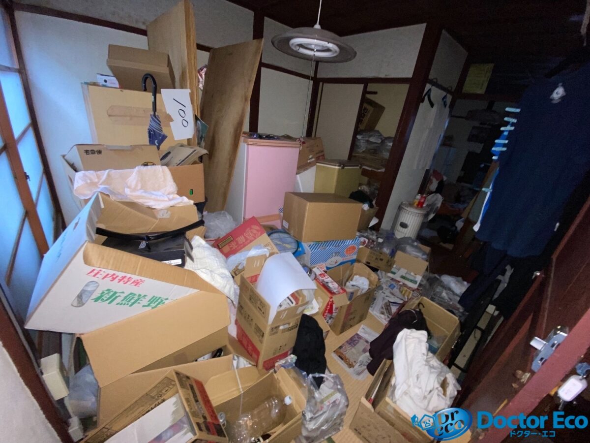 東京都_江東区_東陽_引っ越し_退去時_残置物撤去_ゴミ屋敷清掃_アパート_2K_和室_作業前