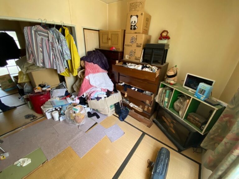 神奈川県_横浜市_神奈川区_残置物撤去_不用品回収_アパート_2K_和室_作業前