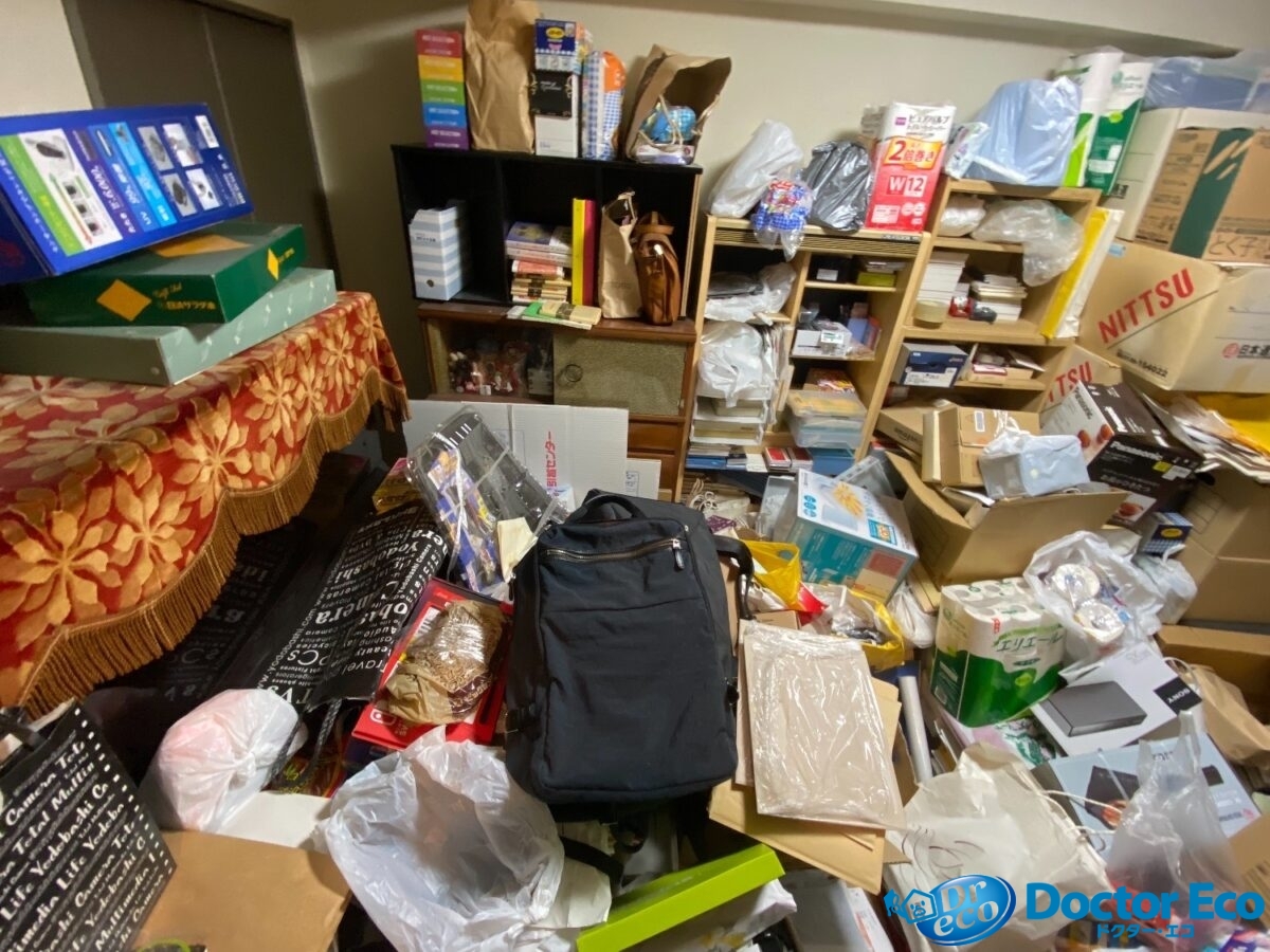 千葉県_船橋市_東船橋_物屋敷清掃_残置物撤去_不動産売却_配送サービス_マンション_3LDK_洋室2_作業前