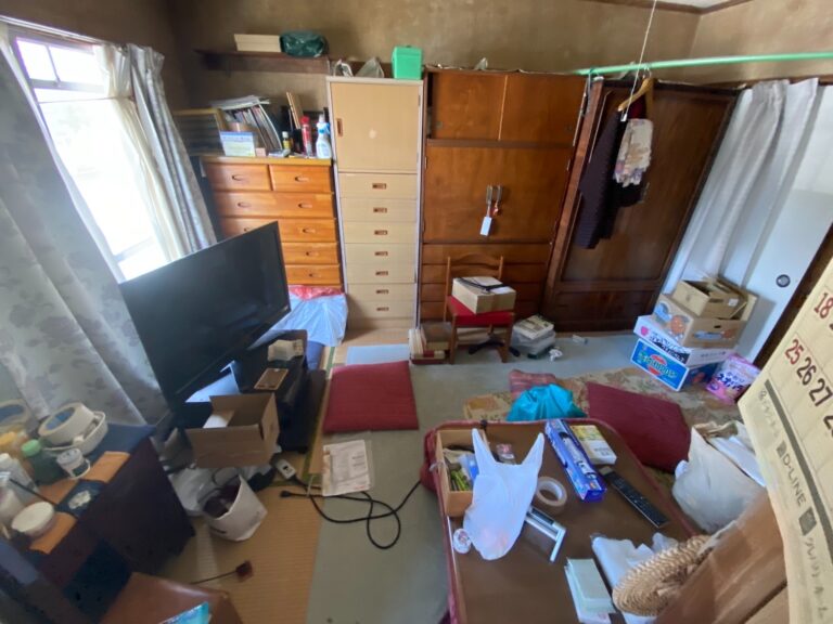 千葉県美浜区幕張市西_遺品整理_残置物撤去_引っ越し_退去時_団地_3DK_和室2_作業前