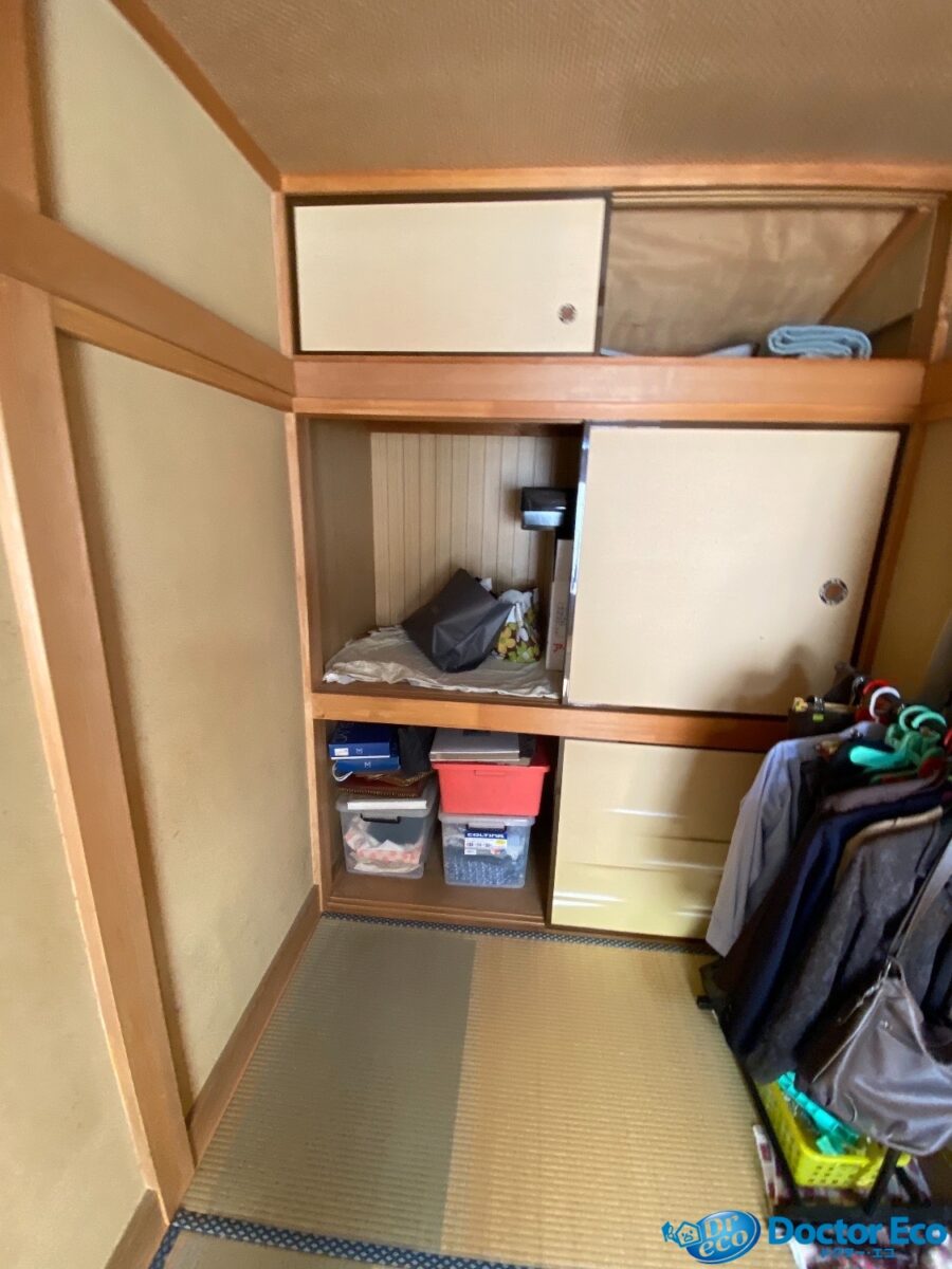 千葉県松戸市西馬橋_残置物撤去_不動産売却_一軒家_3LDK_収納2_作業前