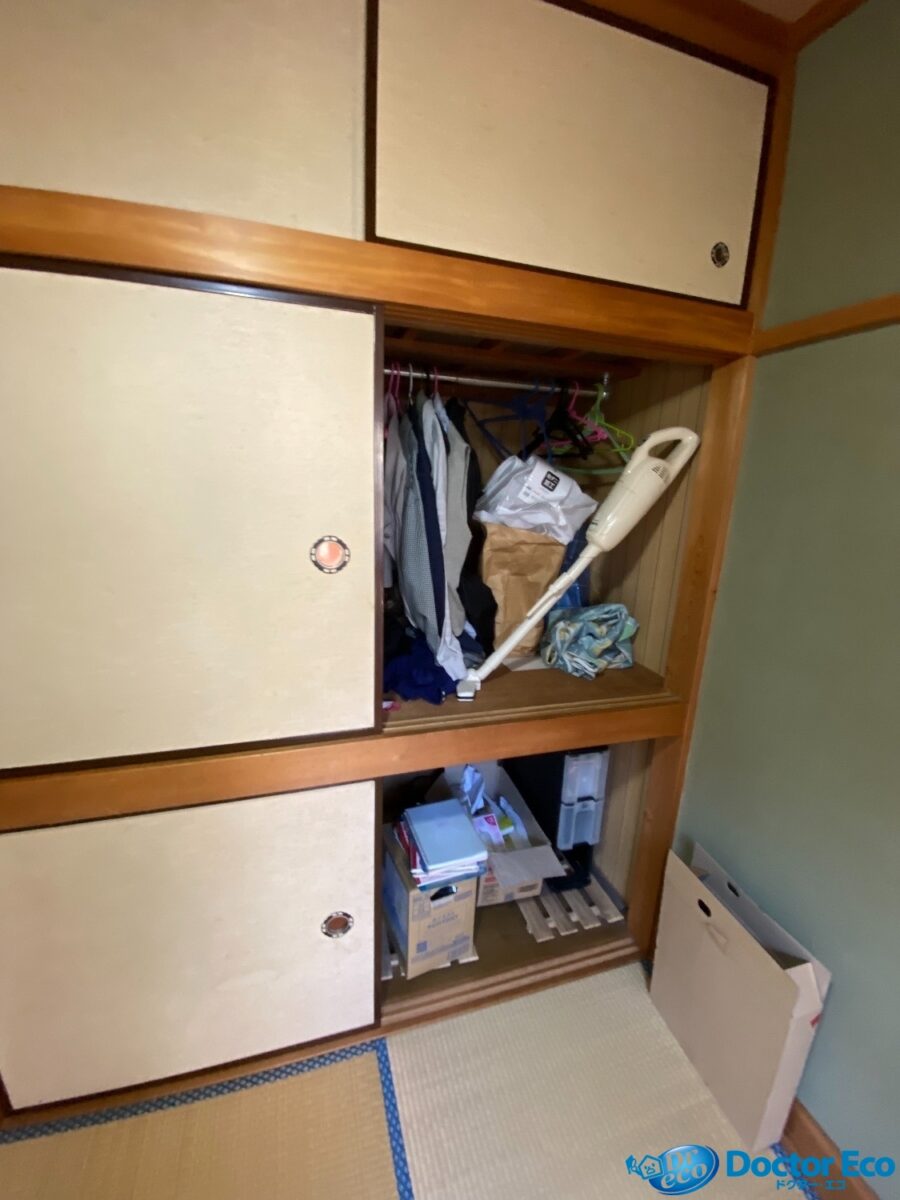 千葉県松戸市西馬橋_残置物撤去_不動産売却_一軒家_3LDK_収納3_作業前