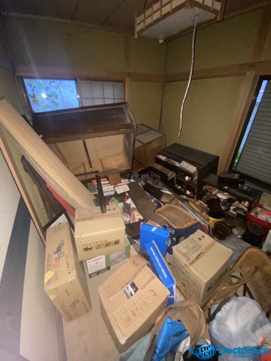 東京都杉並区高井戸西_物屋敷片付け_残置物撤去_解体_一軒家_4LDK_和室2_作業前