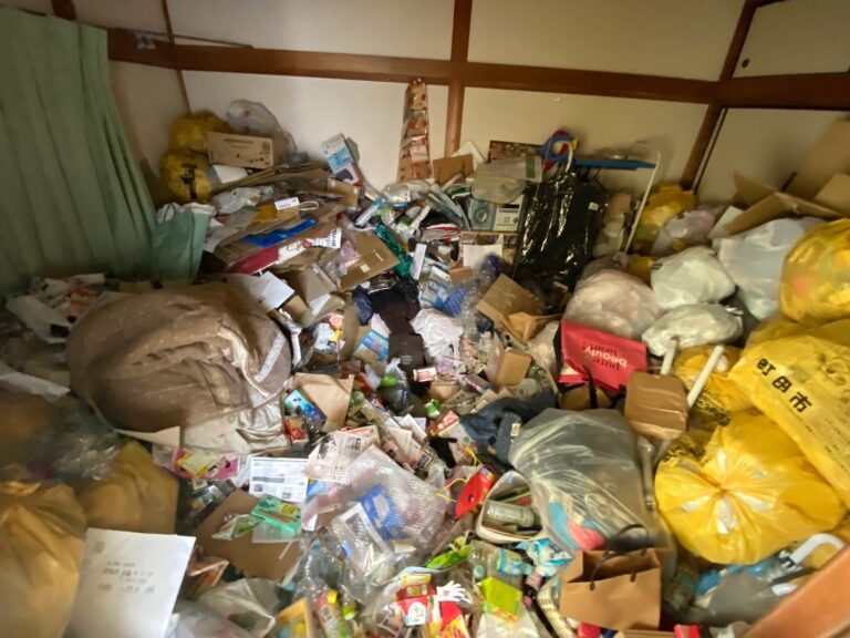東京都町田市金森_ゴミ屋敷清掃_残置物撤去_解体_アパート_2DK_一棟_8室_洋室3_作業前