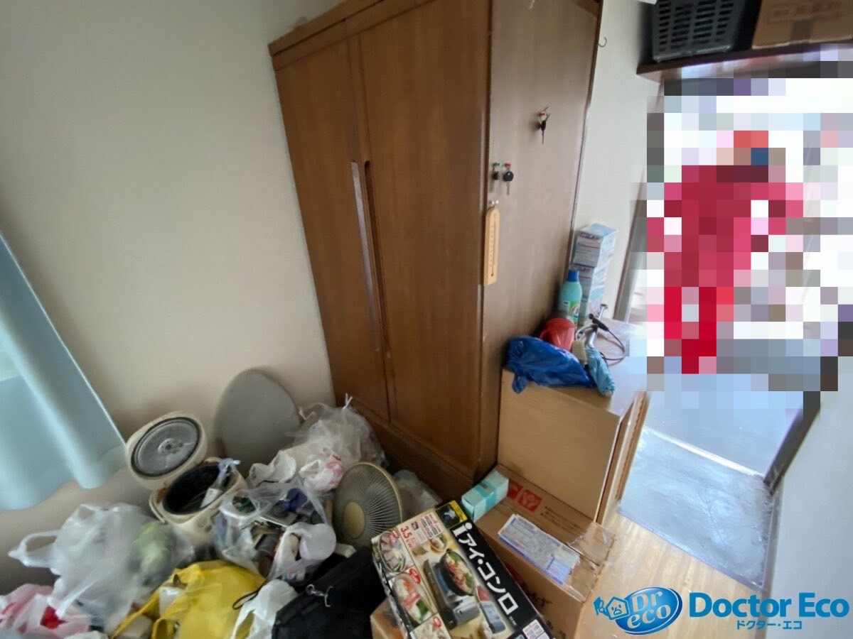 神奈川県_川崎市_幸区_北加瀬_ゴミ屋敷清掃_引っ越し_退去時_アパート_1R_玄関_作業前