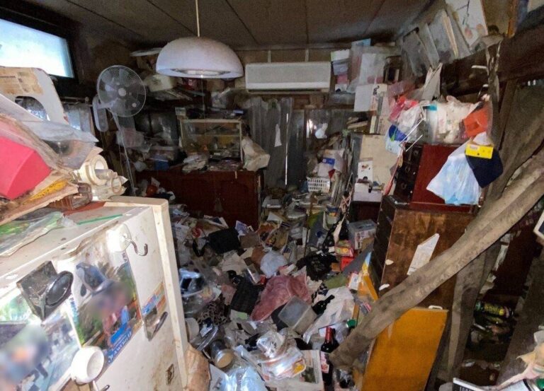 東京都品川区西大井_ゴミ屋敷清掃_解体時_一軒家_3K_和室2_作業前