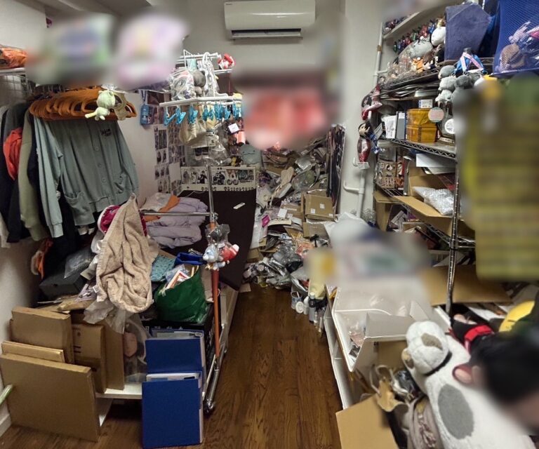 東京都墨田区_残置物撤去_必要品の仕分け_梱包作業_配送サービス_引っ越し_退去時_マンション_1LDK_洋室_作業前