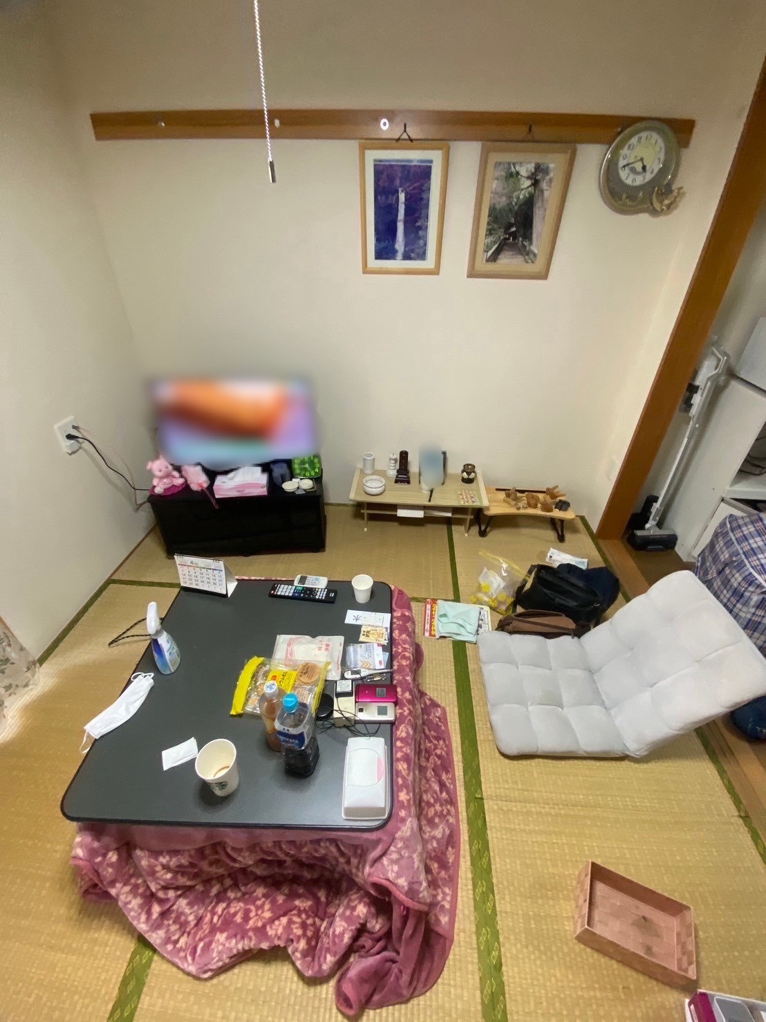 東京都板橋区 残置物撤去 遺品整理 エアコン撤去 引っ越し 退去 団地 都営住宅 2DK 和室 作業前