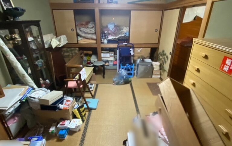 東京都江戸川区_残置物撤去_リフォーム_マンション_4LDK_和室1_作業前