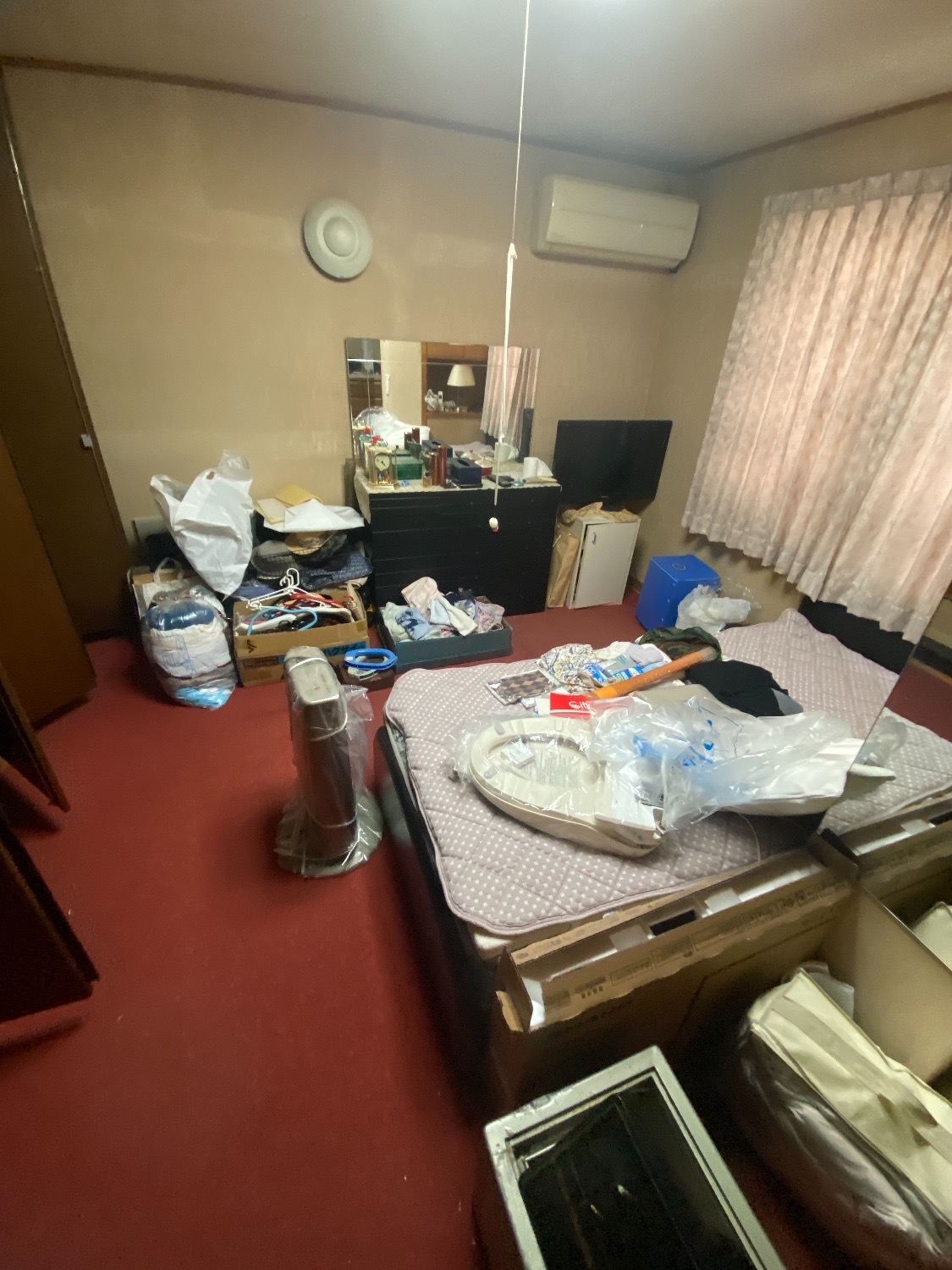 東京都江戸川区_残置物撤去_リフォーム_マンション_4LDK_洋室1_作業前