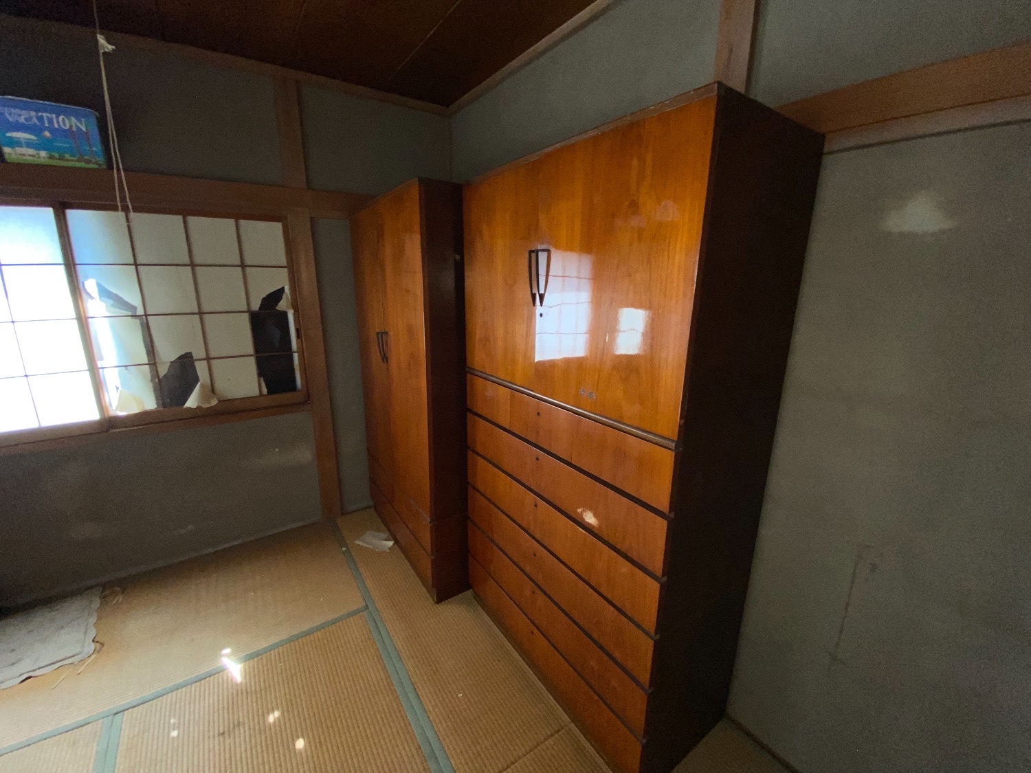 千葉県柏市_残置物撤去_解体時_店舗_住居_5LDK_和室2_作業前