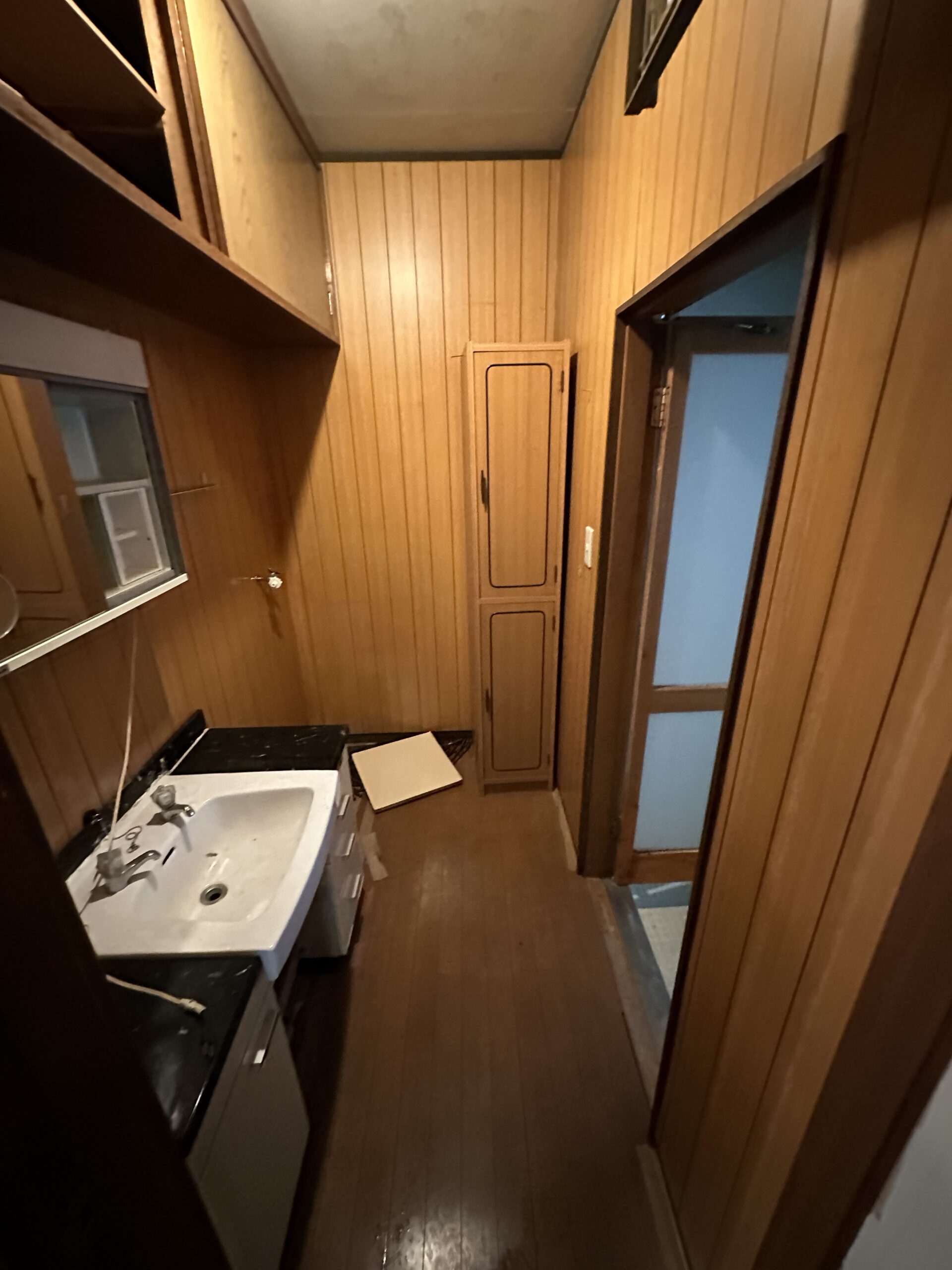 千葉県柏市_残置物撤去_解体時_店舗_住居_5LDK_洗面所_作業後