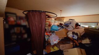 千葉県船橋市 ゴミ屋敷清掃 草刈り 引っ越し 退去時 マンション 4DK トランクルーム 庭周り 和室5 作業前