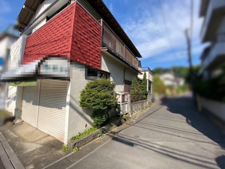 千葉県柏市増尾台_解体工事_残置物撤去_一軒家_店舗_外観2_解体前