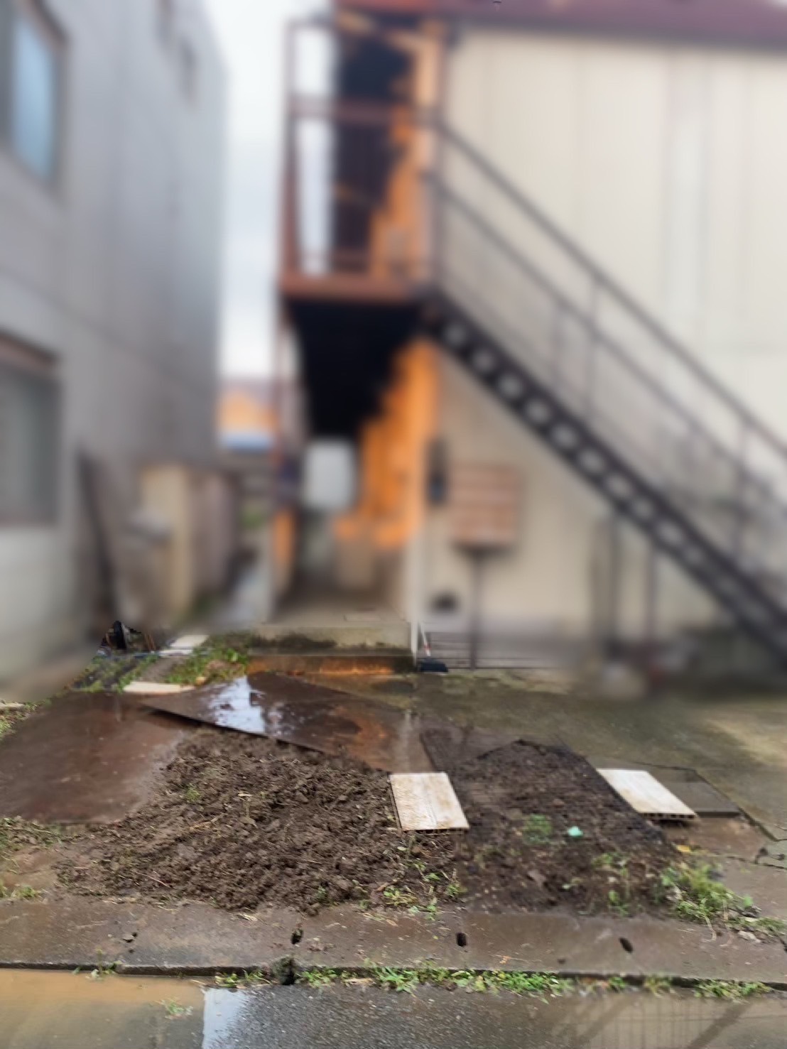 神奈川県川崎市中原区_解体工事_残置物撤去_建て替え_リフォーム_不動産所得_アパート_一棟_庭_解体後