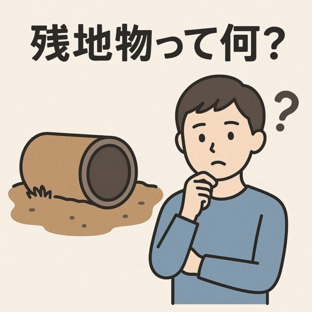 残地_残置_違い_読み方