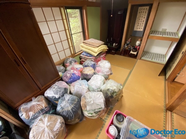 千葉県船橋市芝山_残置物撤去_不動産売却_一軒家_6SDK_和室2_作業前